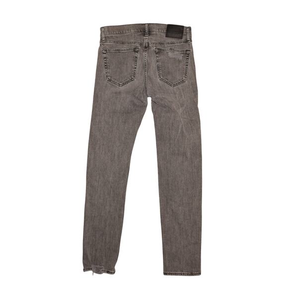 ABERCROMBIE & FITCH $90 Gray Distressed Skinny Stretch Denim Jean‎ Men's 29 - Picture 2 of 4